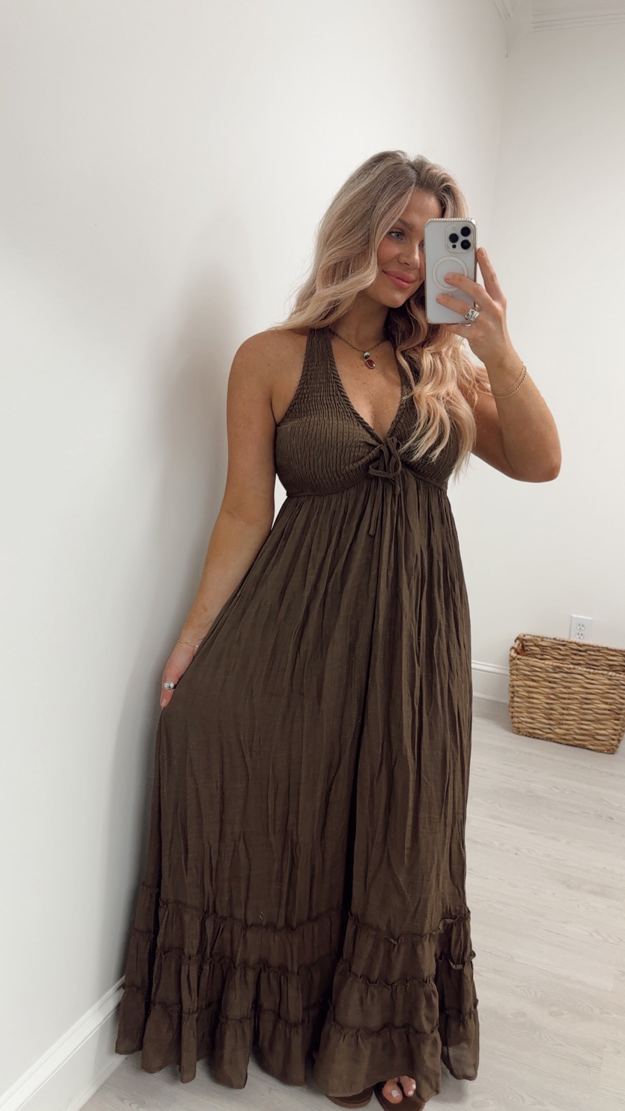 sparkly cream dress ASTR the Label | Liese Sequin Bustier Midi Dress in Cream
